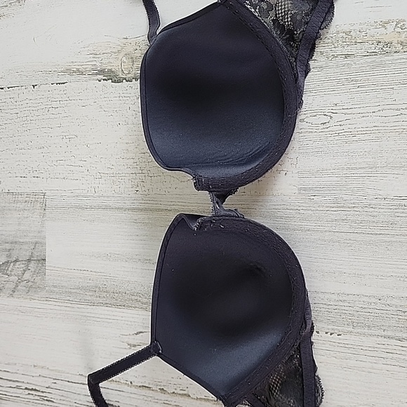Victoria's Secret Angels IPEX dark gray lightly padded underwire bra Size 34C - Picture 5 of 13